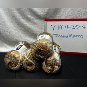 4 Skeins Toasted Almond Yarn New